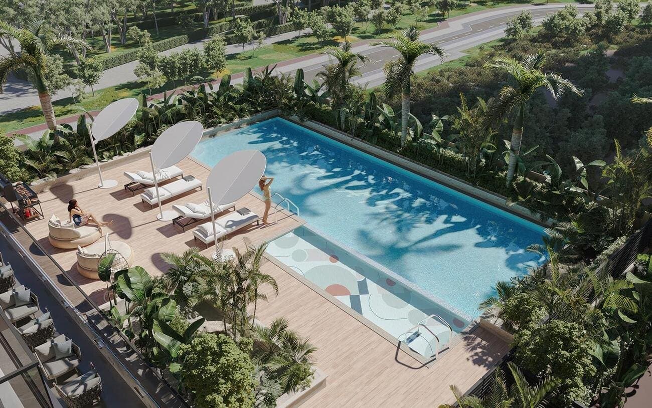 Palatium Residence amenity Swimming Pool - JVC (Jumeirah Village Circle), Dubai - by Ahmadyar Real Estate Development
