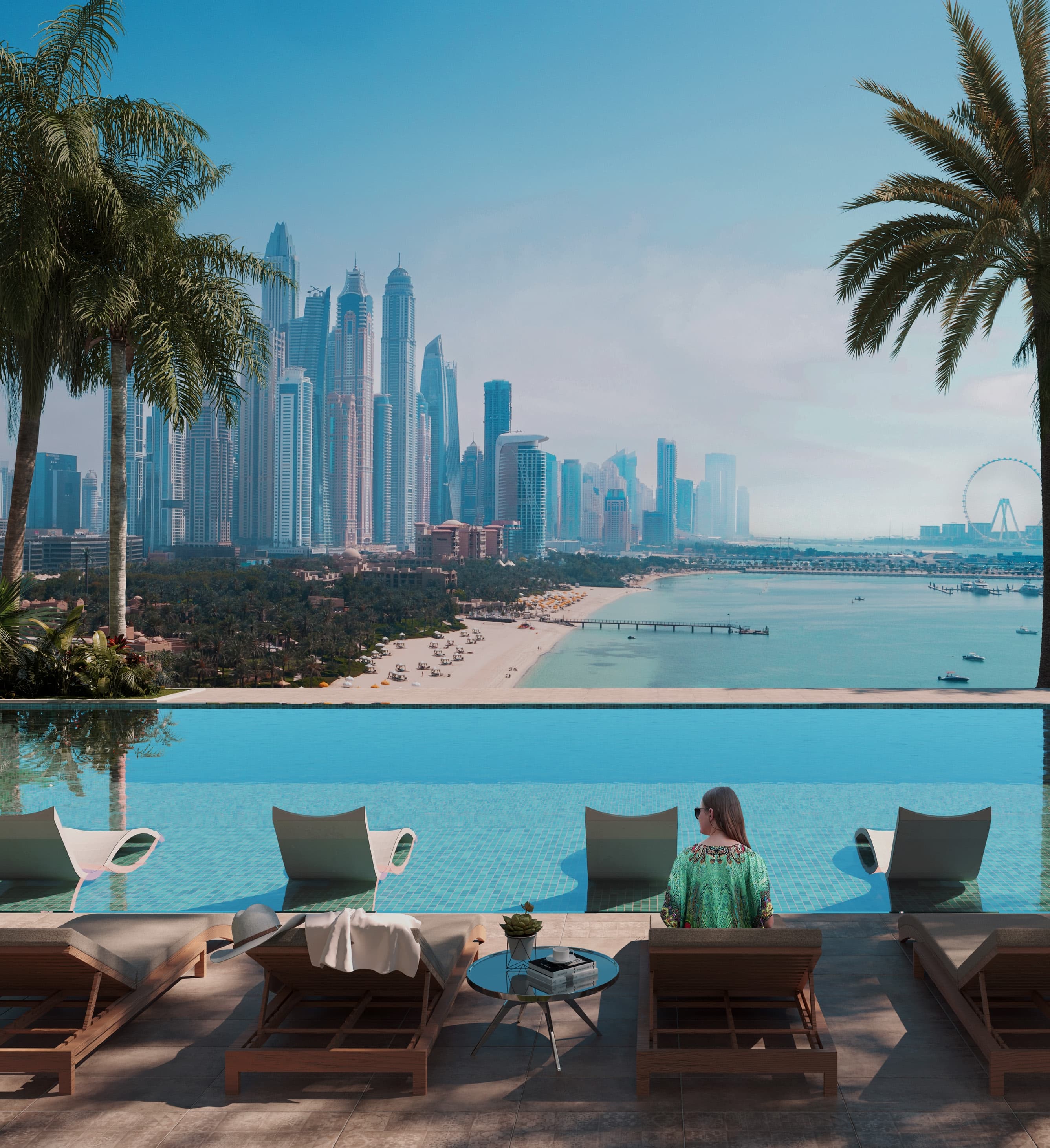 Palm Beach Tower 3 amenity Swimming Pool (Kids & Adult) - Dubai Marina, Dubai - by Nakheel