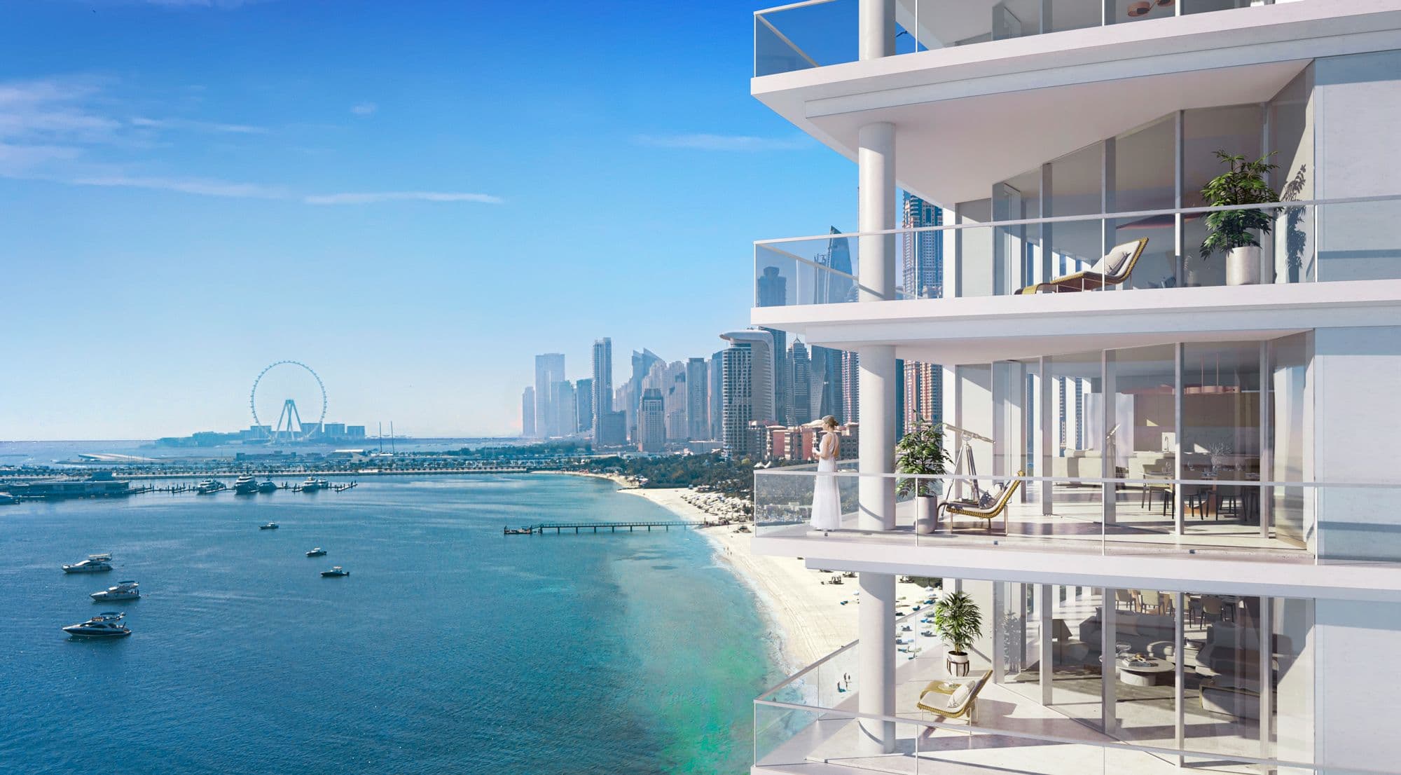 Palm Beach Tower 3 amenity Private Beach Access - Dubai Marina, Dubai - by Nakheel