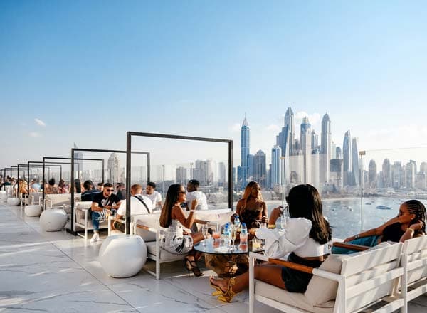 Palm Beach Tower 3 amenity Rooftop Residential Lounge - Dubai Marina, Dubai - by Nakheel