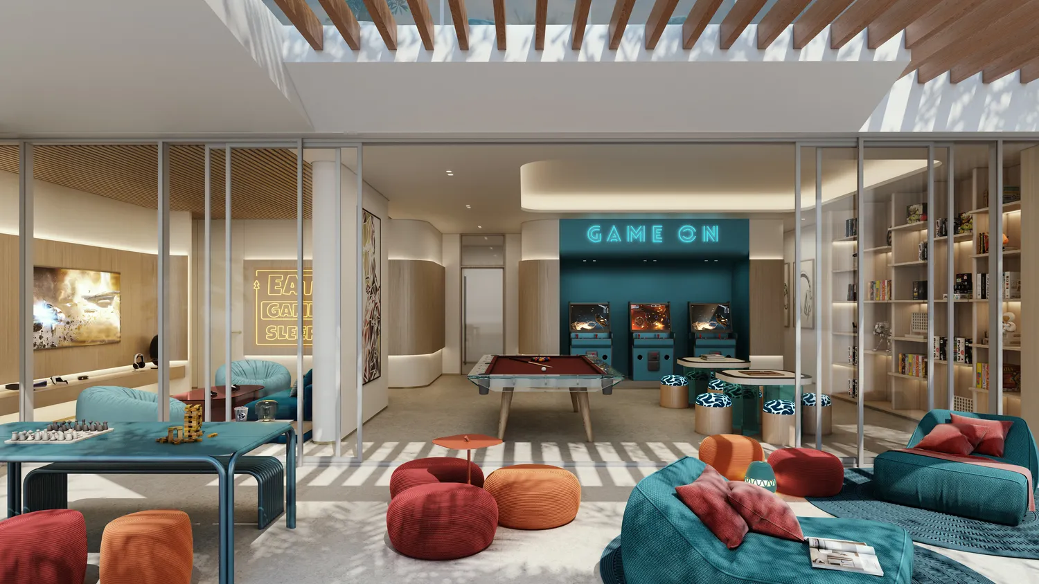 Palm Central Private Residences amenity Games Room - Palm Jebel Ali, Dubai - by Nakheel