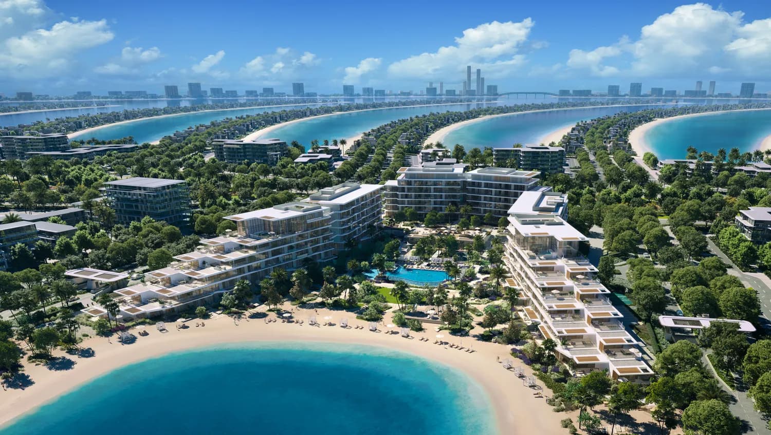 Palm Central Private Residences exterior view - Palm Jebel Ali, Dubai - by Nakheel