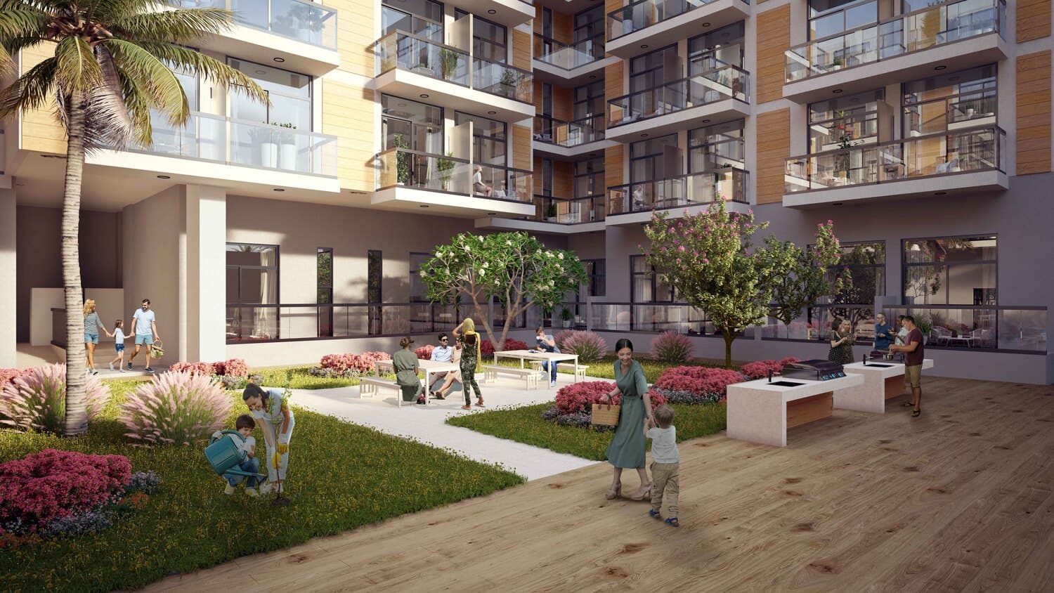 Pantheon Elysee III amenity Bbq Area - JVC (Jumeirah Village Circle), Dubai - by Pantheon