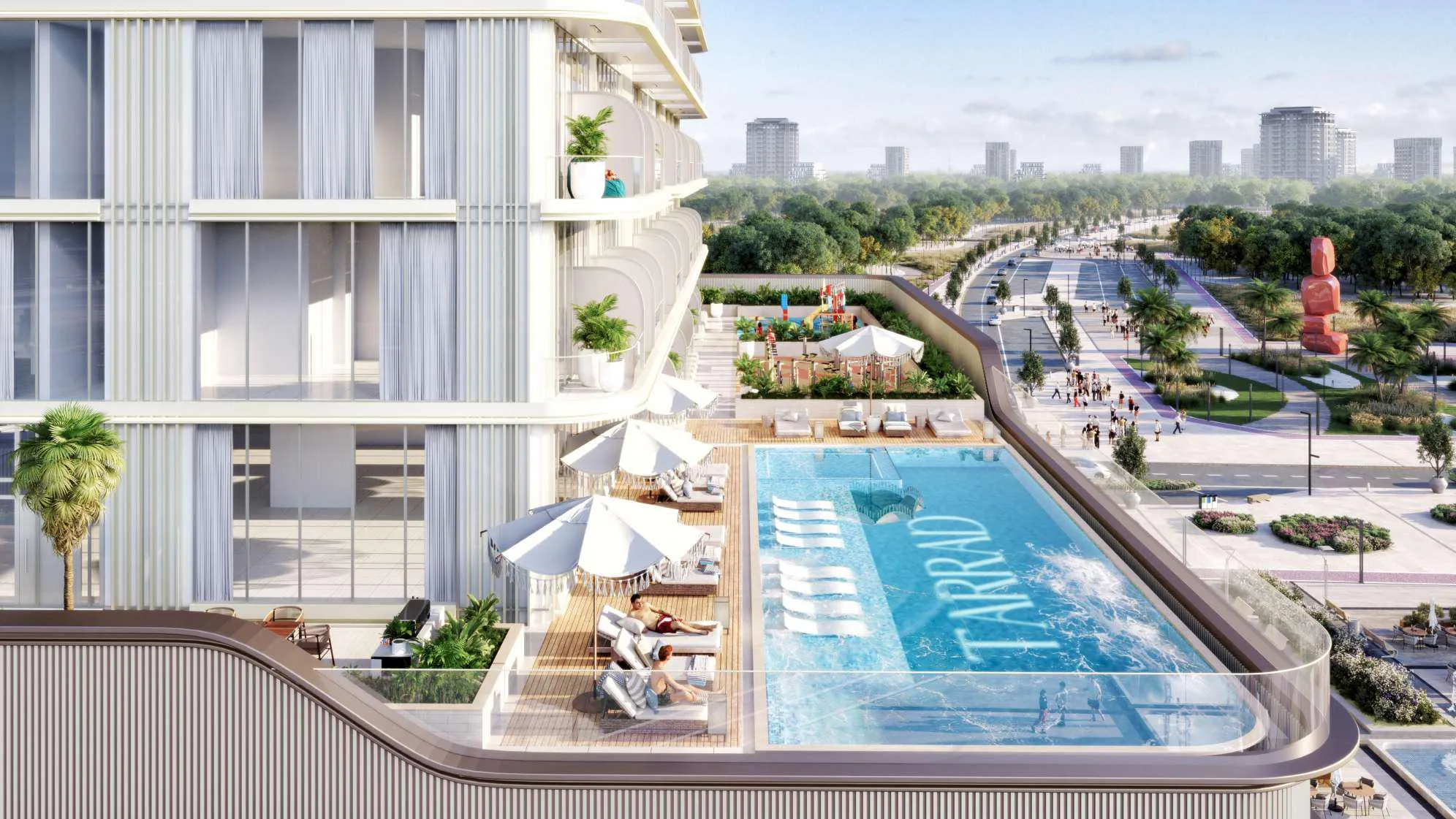 Paradise View II amenity Swimming Pool - Living Legends, Dubai, Dubai - by Dugasta