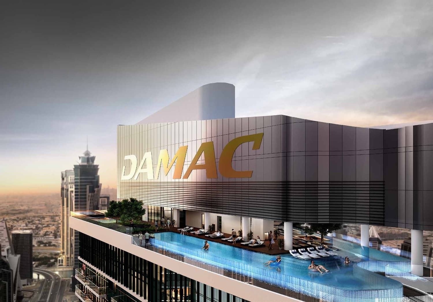 Paramount Tower Hotel And Residences amenity 235m High Infinity Pool - Business Bay, Dubai - by DAMAC