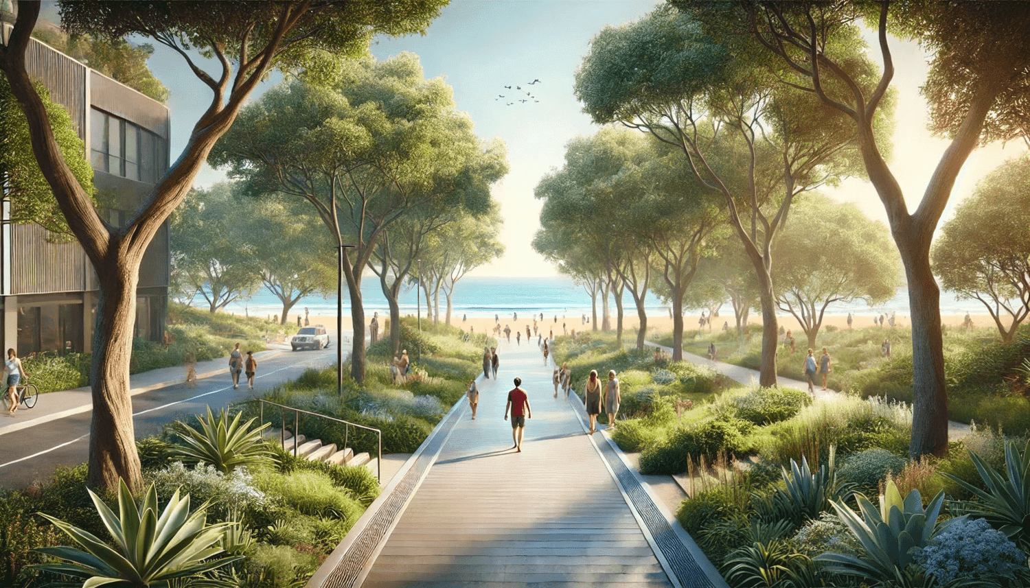 Park Beach Residence II amenity Outdoor Walking Area - Al Marjan Island, Dubai - by Park Group