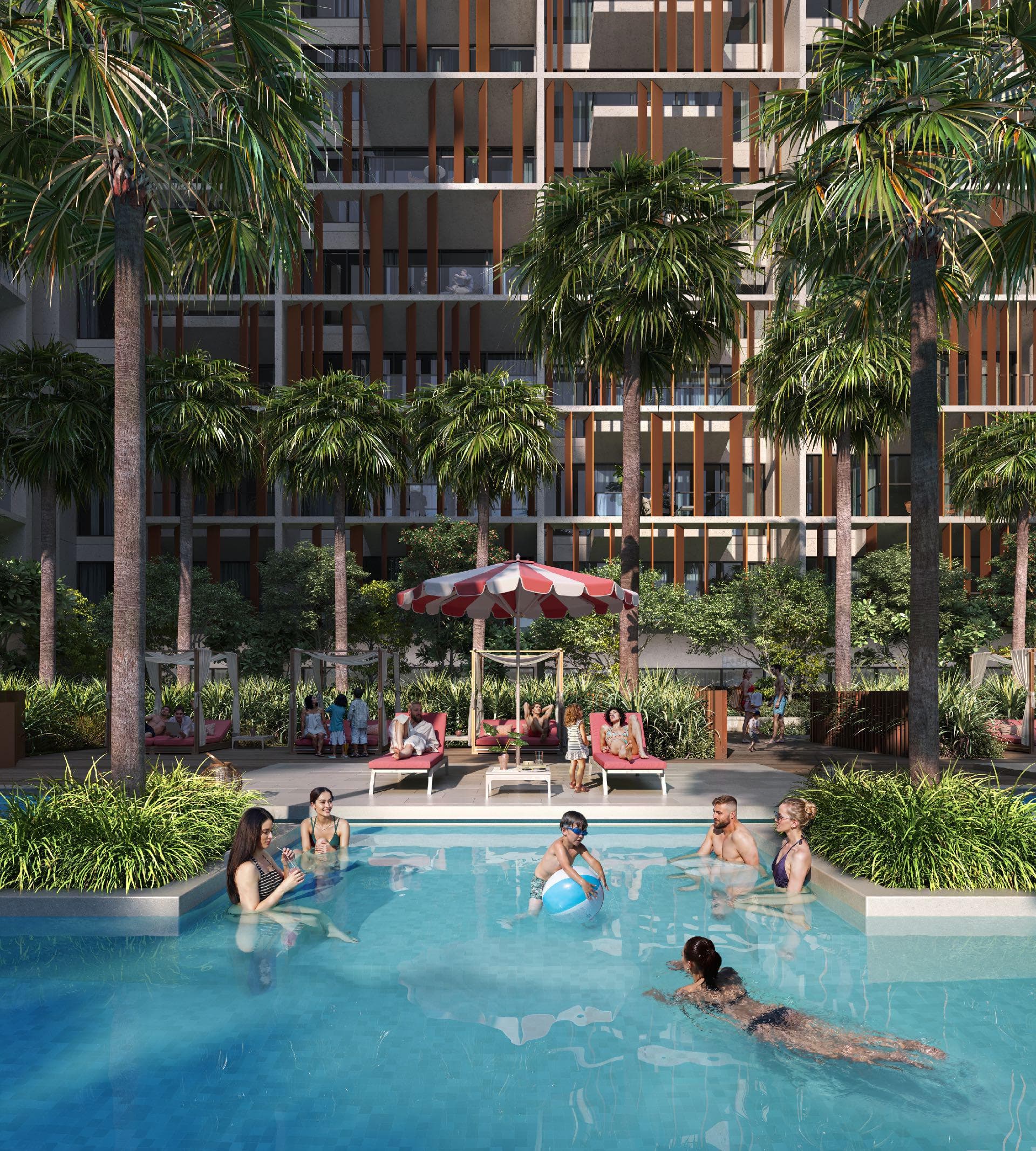 Park Five amenity Adult & Kids Swimming Pools in Dubai Production City, Dubai, by Deyaar