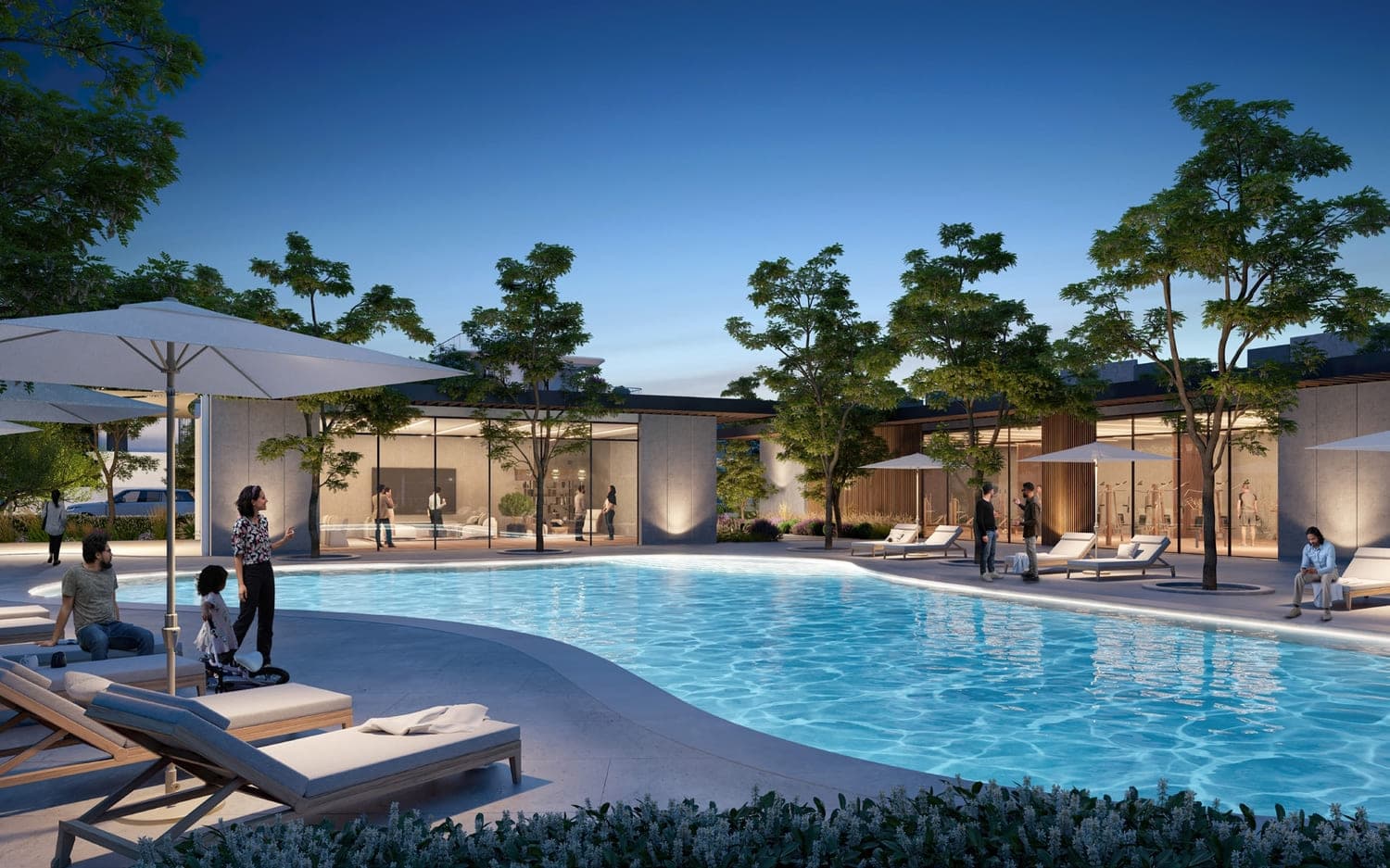 Park Gate amenity Swimming Pools - Dubai Hills, Dubai - by Emaar