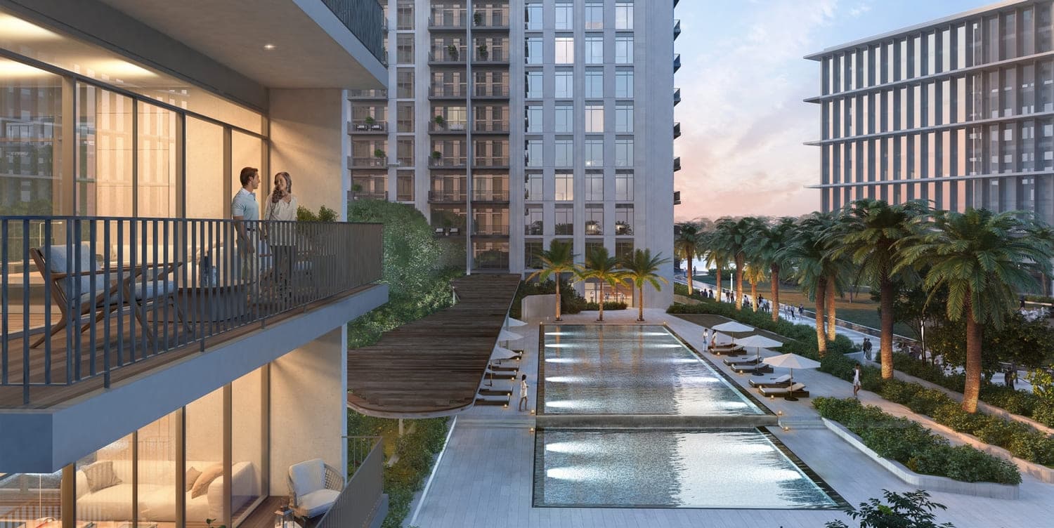Park Heights amenity Outdoor Infinity Edge Pool in Dubai Hills, Dubai, by Emaar