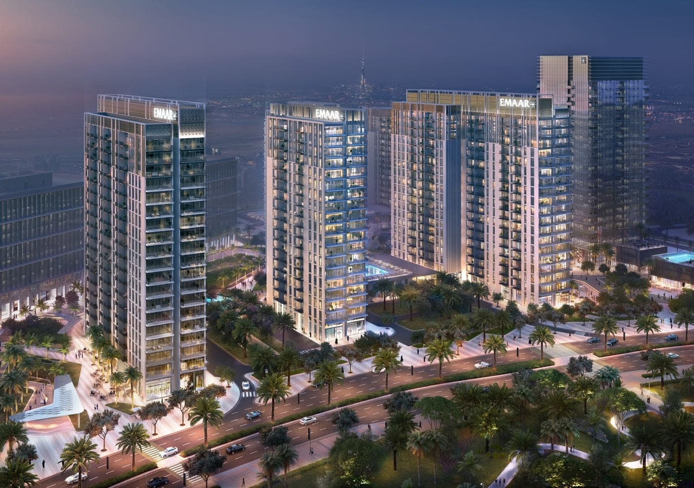 Park Heights exterior view - Dubai Hills, Dubai - by Emaar