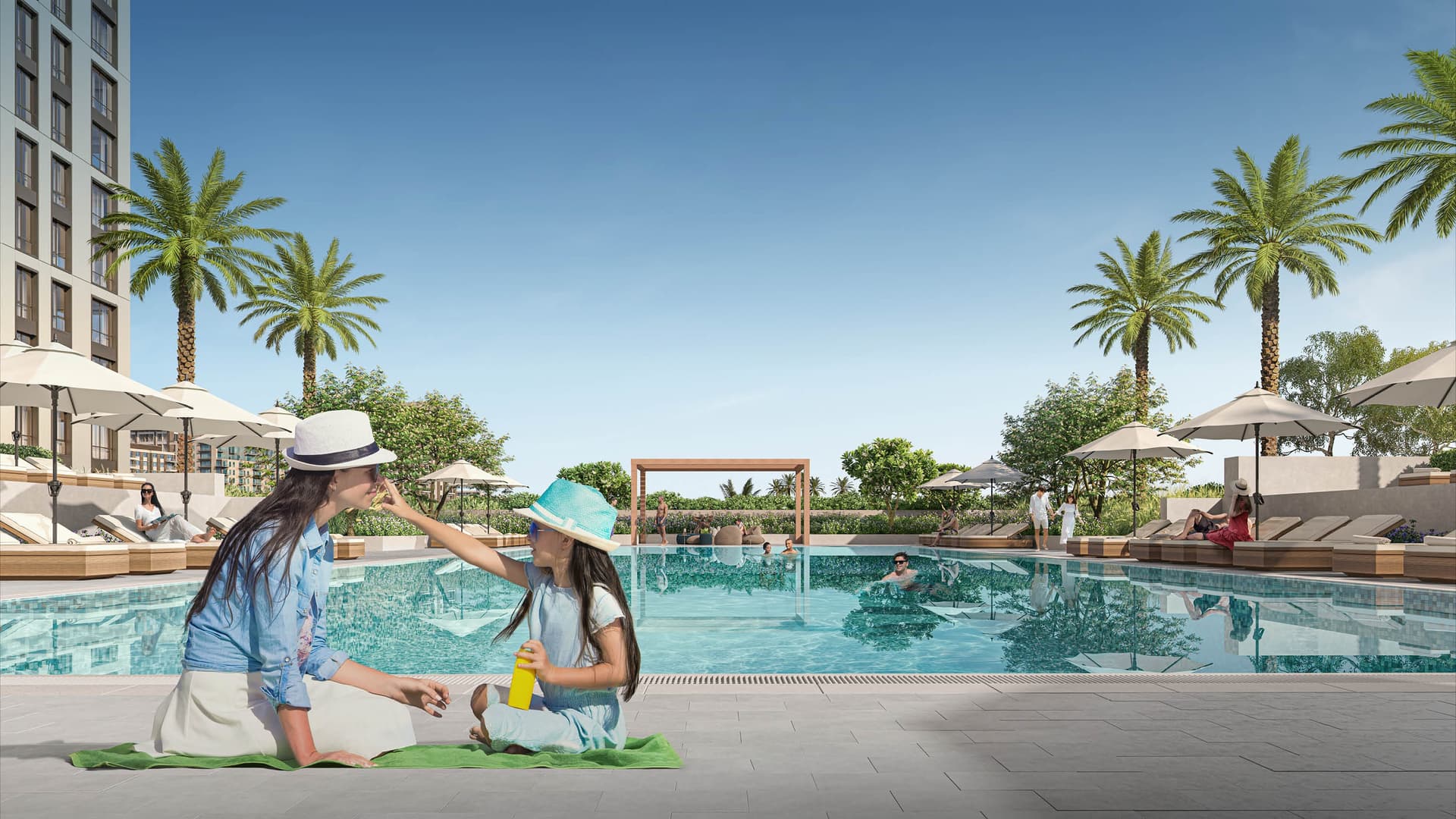 Park Horizon amenity Swimming Pool in Dubai Hills, Dubai, by Emaar