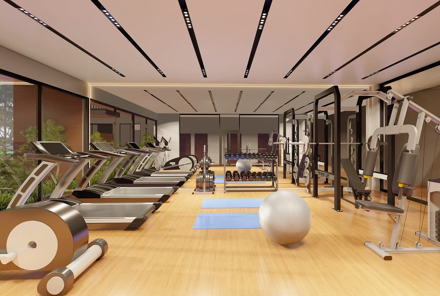 Park Lane 2 by Heilbronn amenity Gymnasium in JVC (Jumeirah Village Circle), Dubai, by Heilbronn Properties