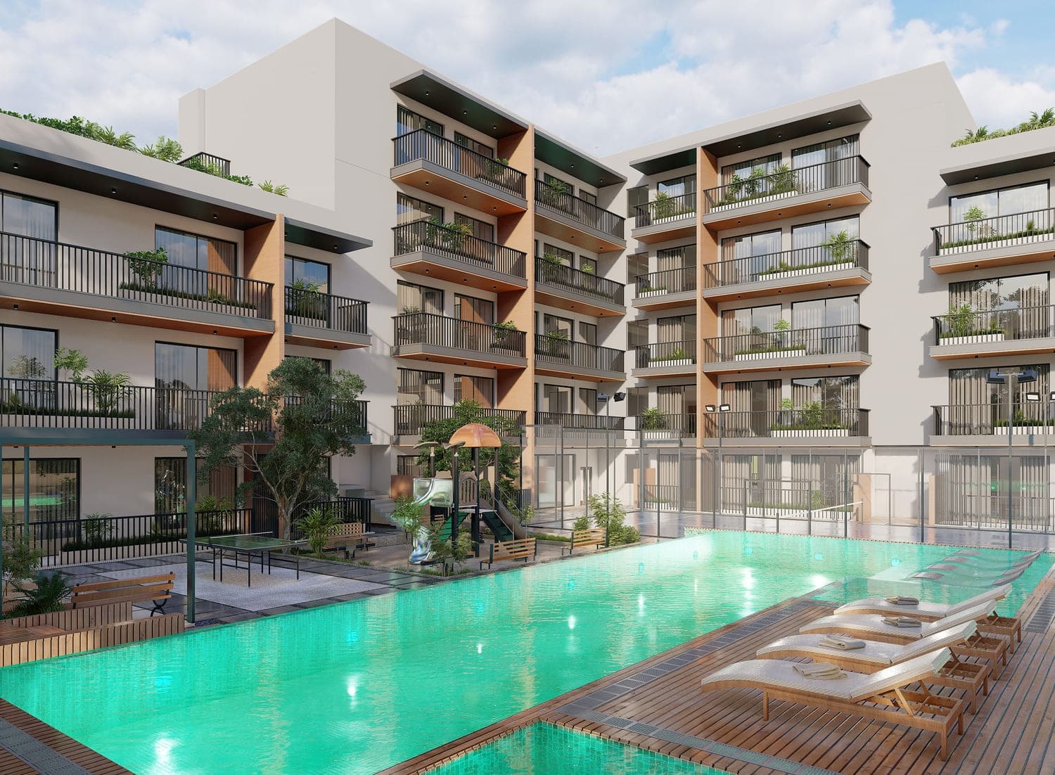 Park Lane 2 by Heilbronn amenity Infinity Pool - JVC (Jumeirah Village Circle), Dubai - by Heilbronn Properties