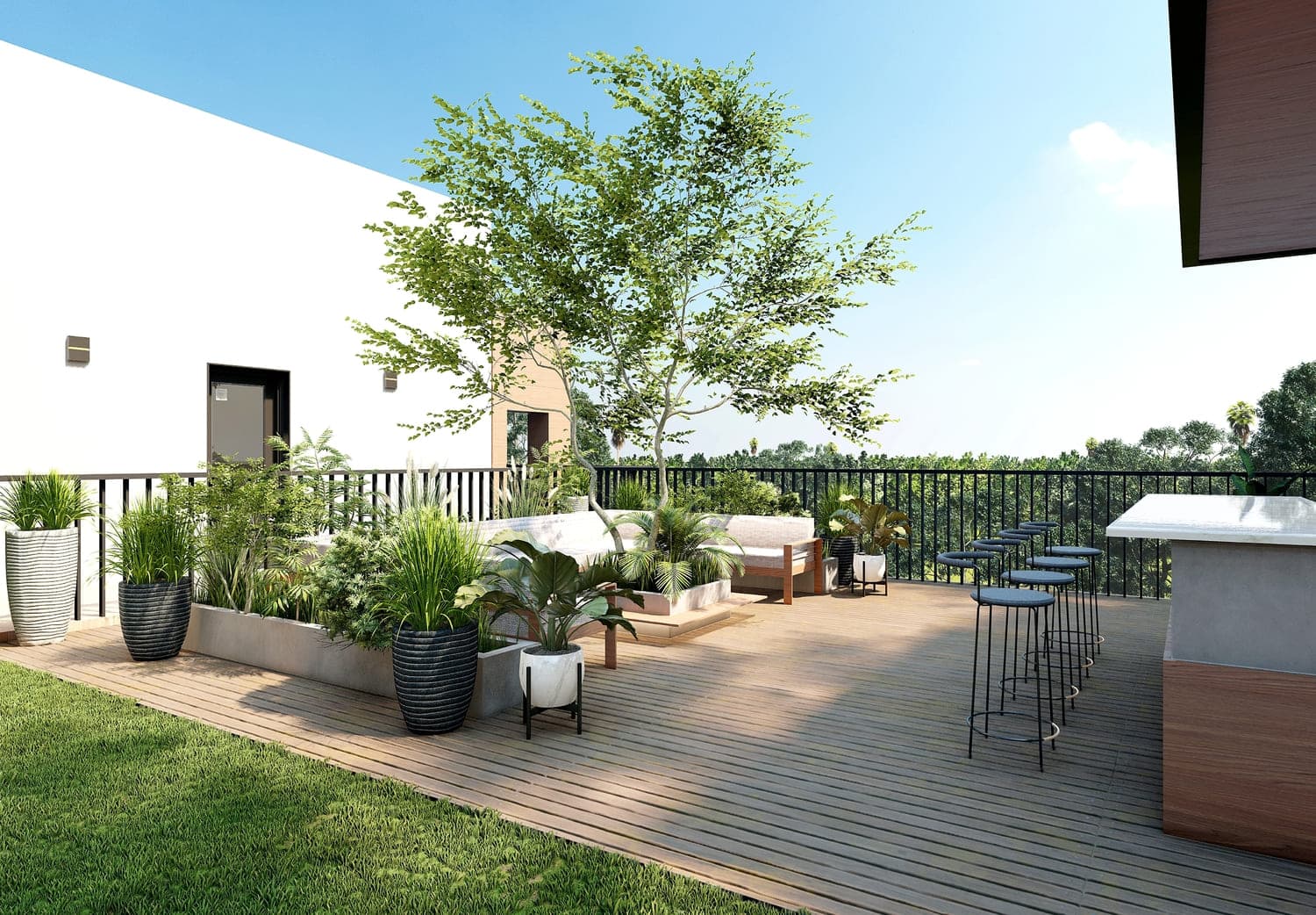 Park Lane 2 by Heilbronn amenity Party Terrace in JVC (Jumeirah Village Circle), Dubai, by Heilbronn Properties