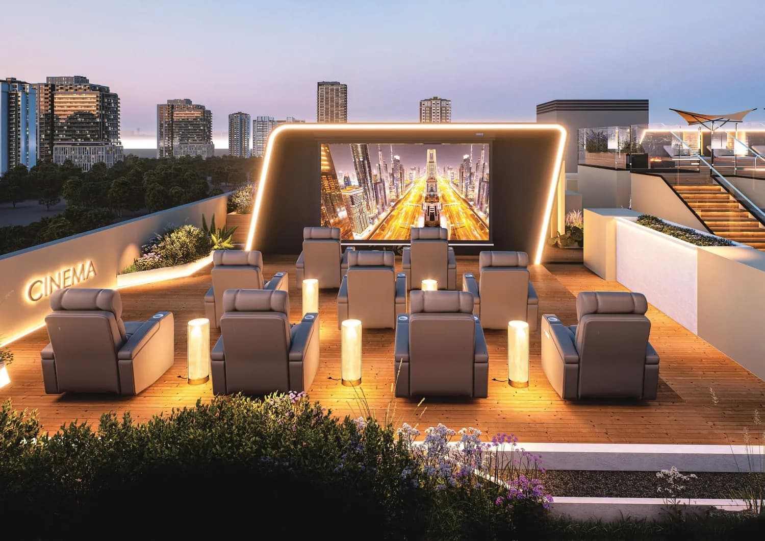 Park Residency amenity Outdoor Cinema in Dubai International City, Dubai, by Park Group