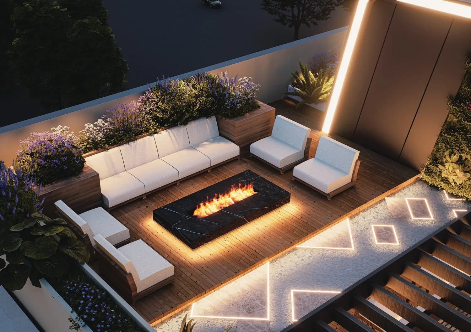 Park Residency amenity Outdoor Firepit Lounge - Dubai International City, Dubai - by Park Group
