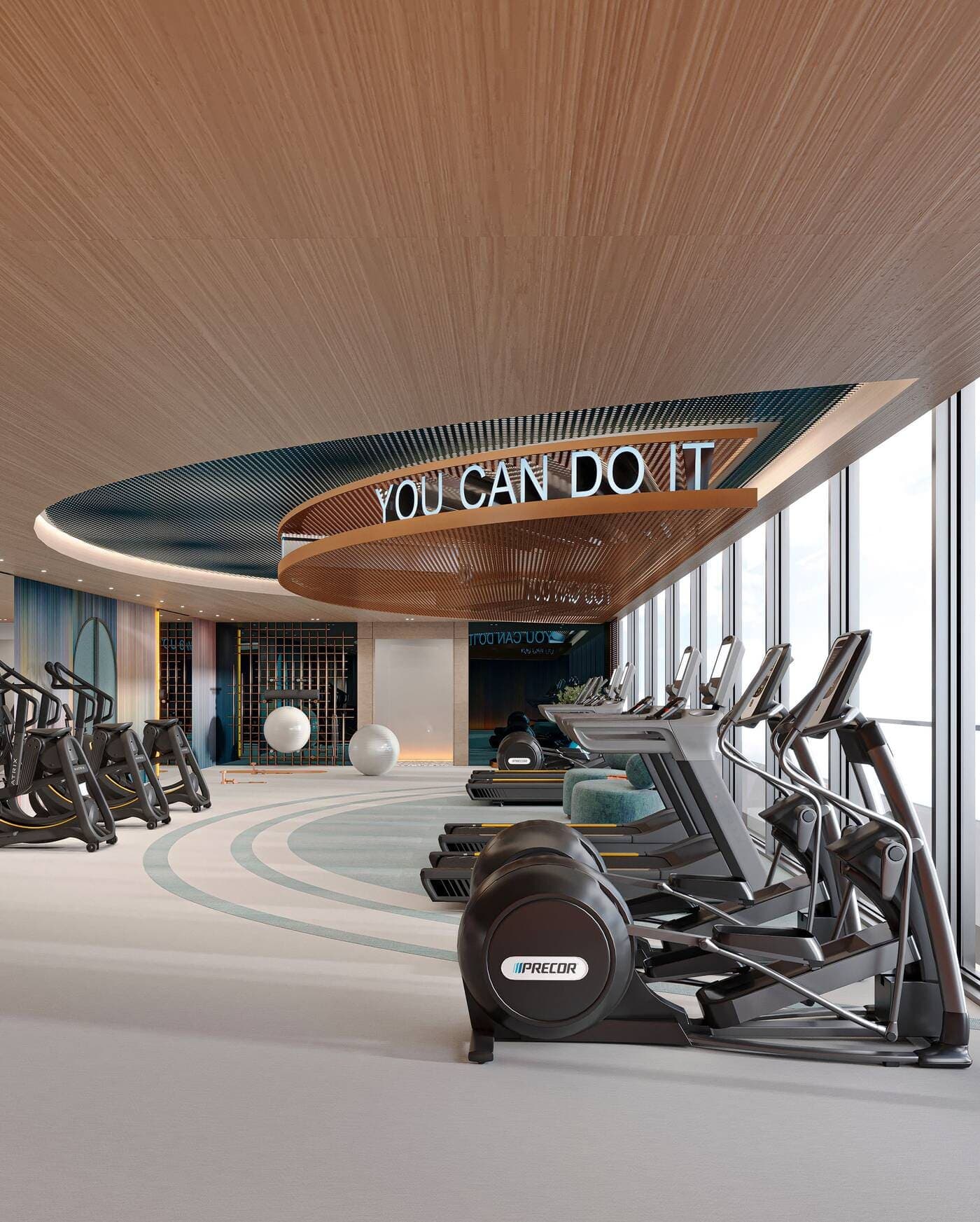 Parkside Boulevard amenity Fitness Studio - Arjan, Dubai - by Tabeer Real Estate Development LLC