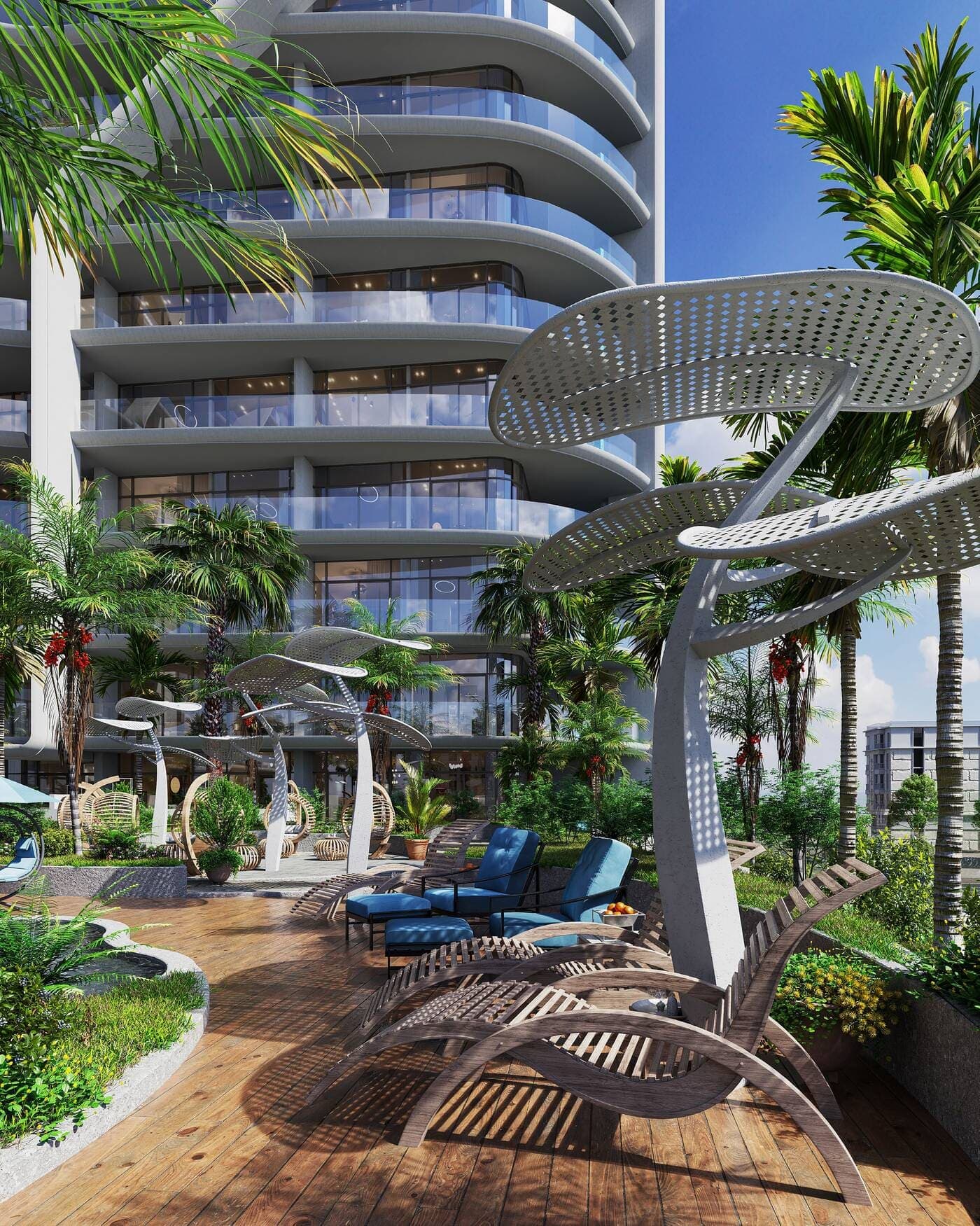 Parkside Boulevard amenity Outdoor Cinema - Arjan, Dubai - by Tabeer Real Estate Development LLC