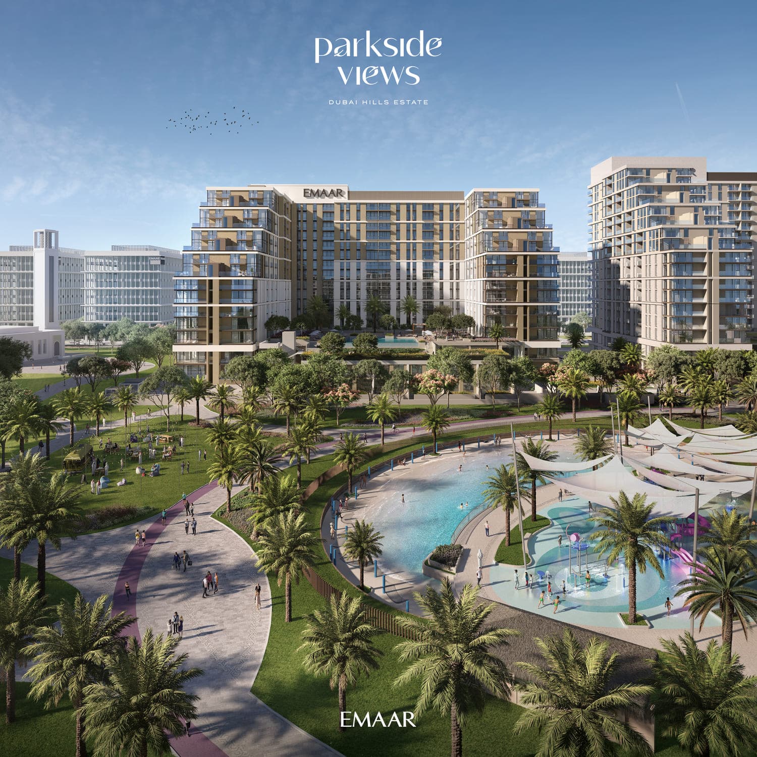 Parkside Views exterior view - Dubai Hills, Dubai - by Emaar