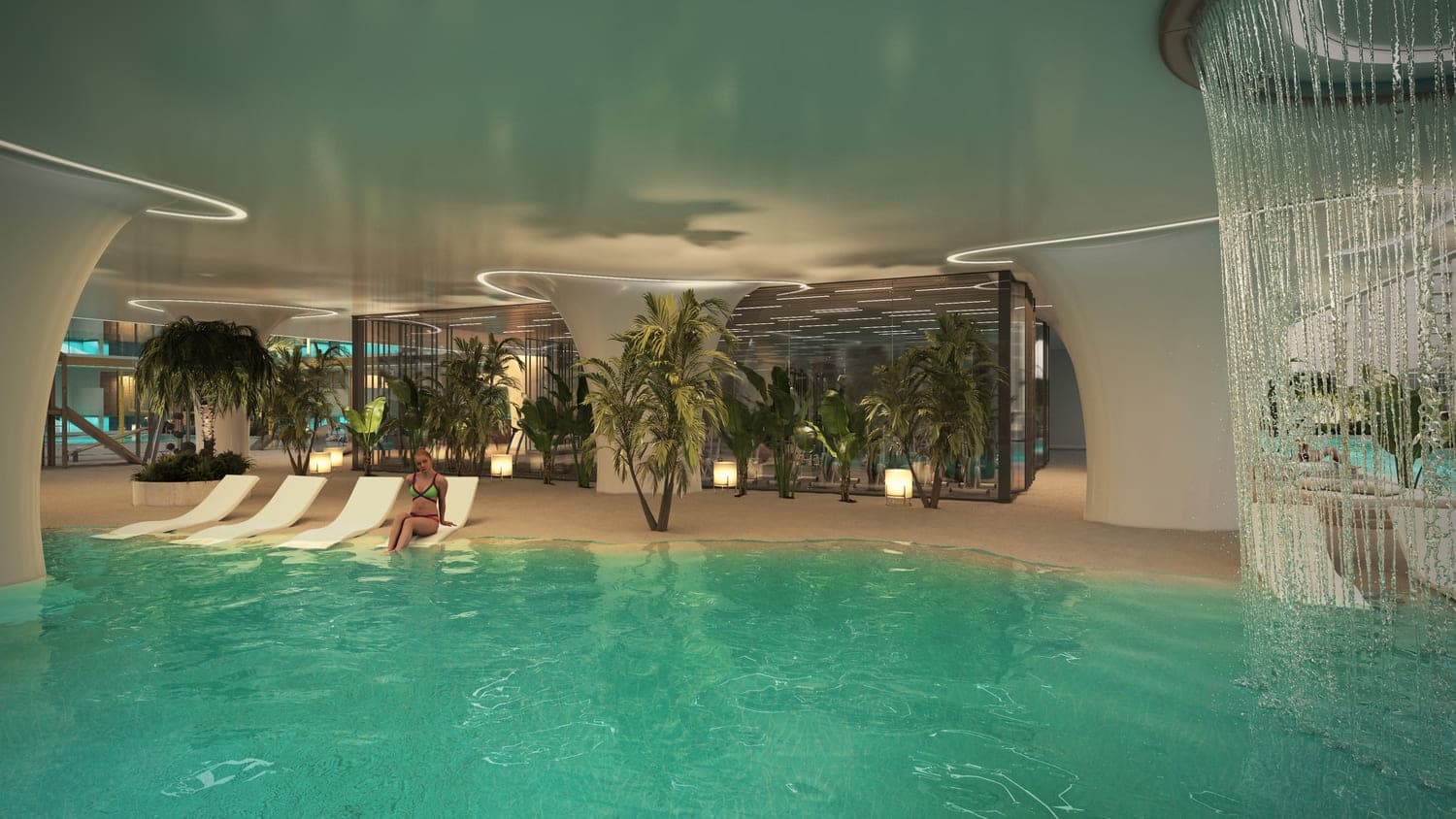 Peace Lagoons 2 amenity Indoor Swimming Pool - Dubailand Residence Complex, Dubai - by Peace Homes Development