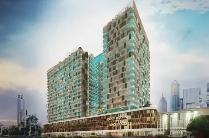 Peace Lagoons exterior view - Dubailand Residence Complex, Dubai - by Peace Homes Development