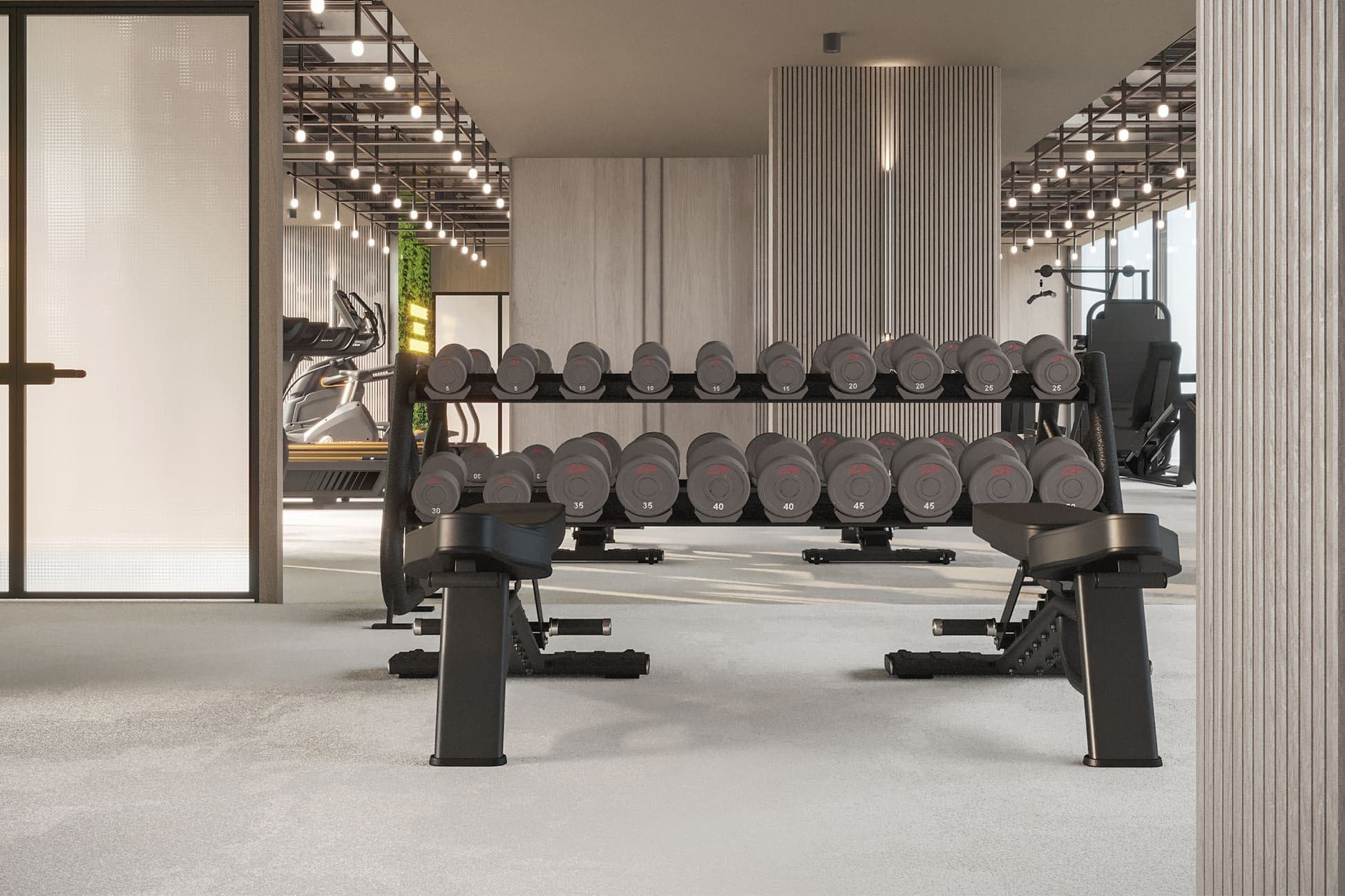 Pearl House amenity Rooftop Gym - JVC (Jumeirah Village Circle), Dubai - by Imtiaz Development