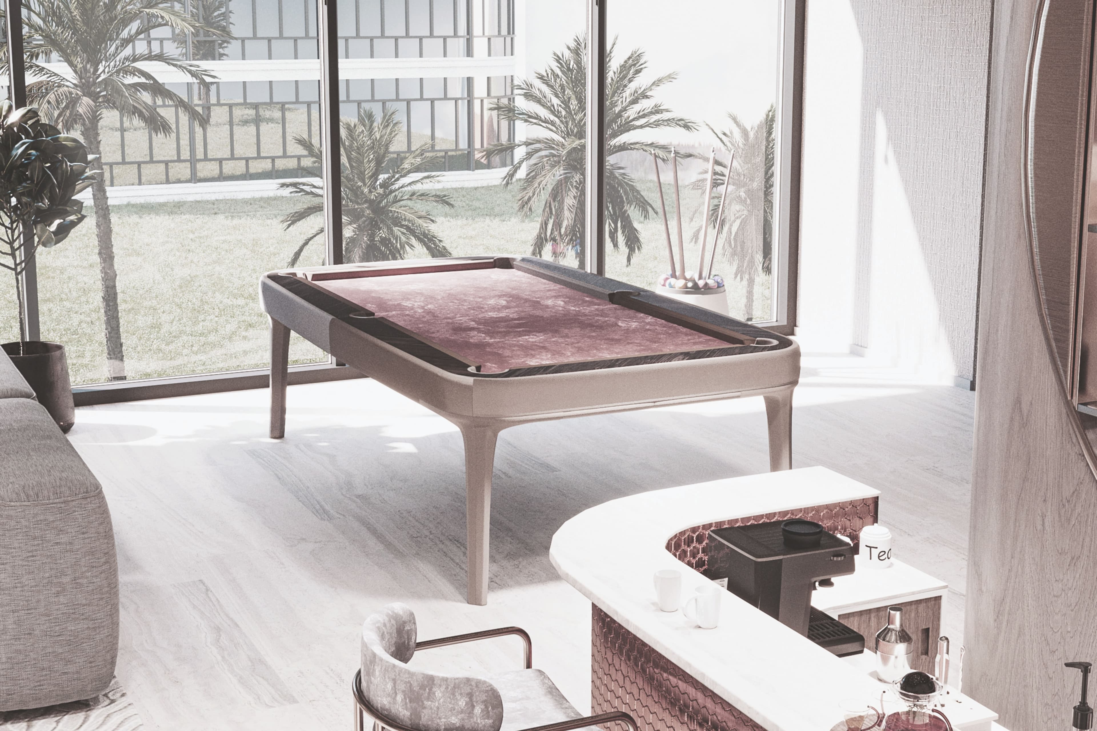 Pearl House II amenity Club Room With Billiard Table - JVC (Jumeirah Village Circle), Dubai - by Imtiaz Development