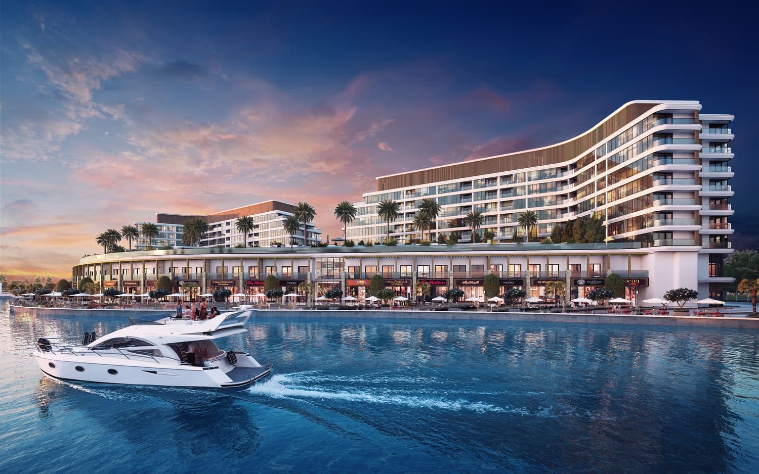 Pearlside Marina Residences exterior view - Siniya Island, Dubai - by Sobha