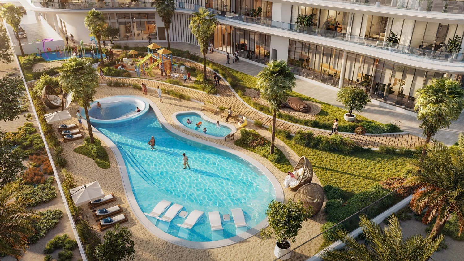 Pelagia amenity Kids Pool - Al Marjan Island, Dubai - by BNW Developments