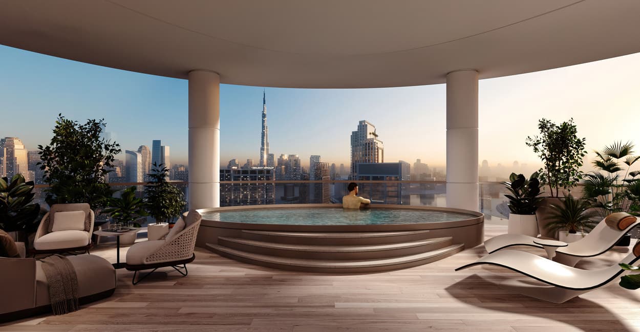 Peninsula Jumeirah living Business Bay amenity Jacuzzi - Business Bay, Dubai - by Select Group