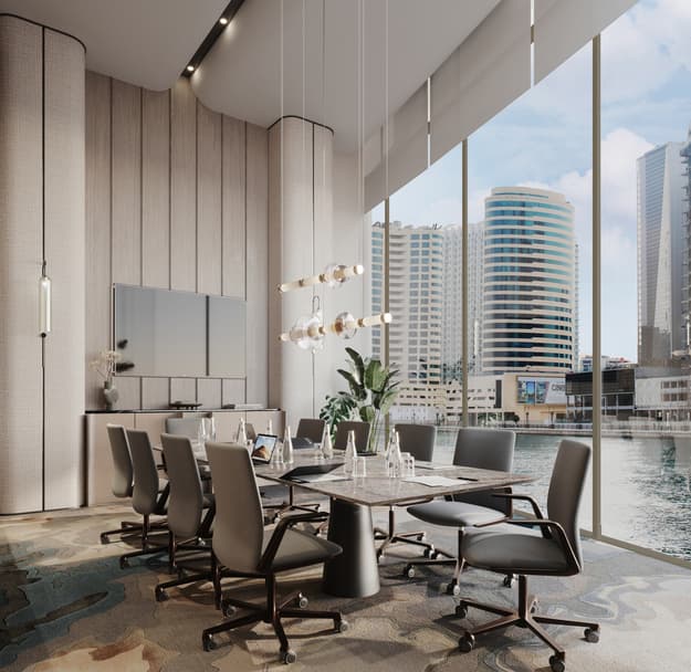 Peninsula Jumeirah living Business Bay amenity Meeting Room - Business Bay, Dubai - by Select Group