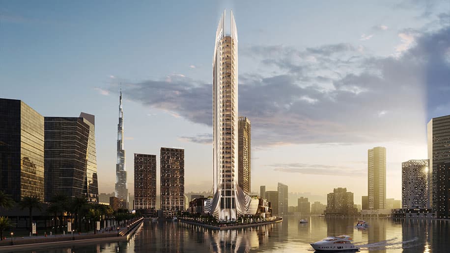 Peninsula Jumeirah living Business Bay exterior view - Business Bay, Dubai - by Select Group
