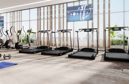 Perla 1 at the Bay amenity Gymnasium - Yas Island, Dubai - by Reportage Properties