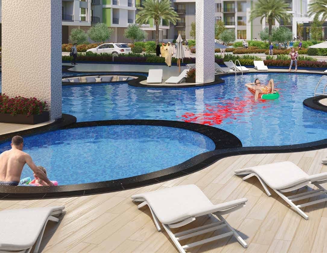 Petalz amenity Swimming Pool in Dubai International City, Dubai, by Danube