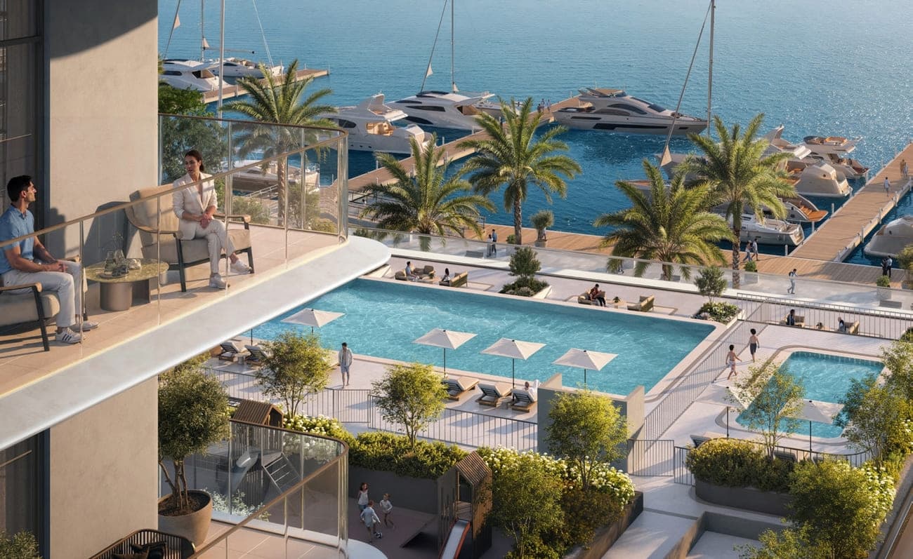 Pier Point amenity Infinity Pool With Views in Mina Rashid, Dubai, by Emaar