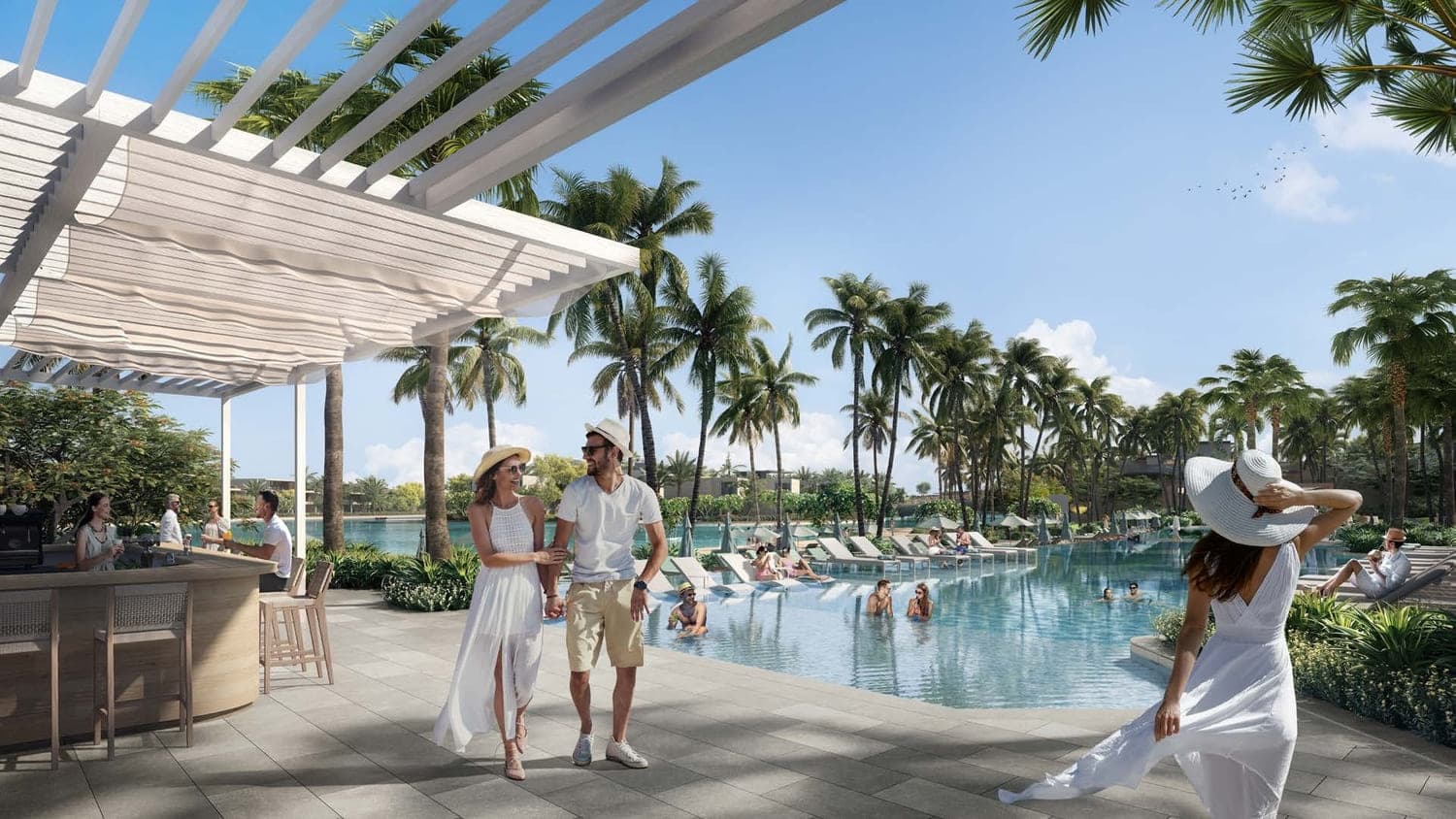 Plagette 32 amenity Family Pool - Tilal Al Ghaf, Dubai - by Majid Al Futtaim Properties