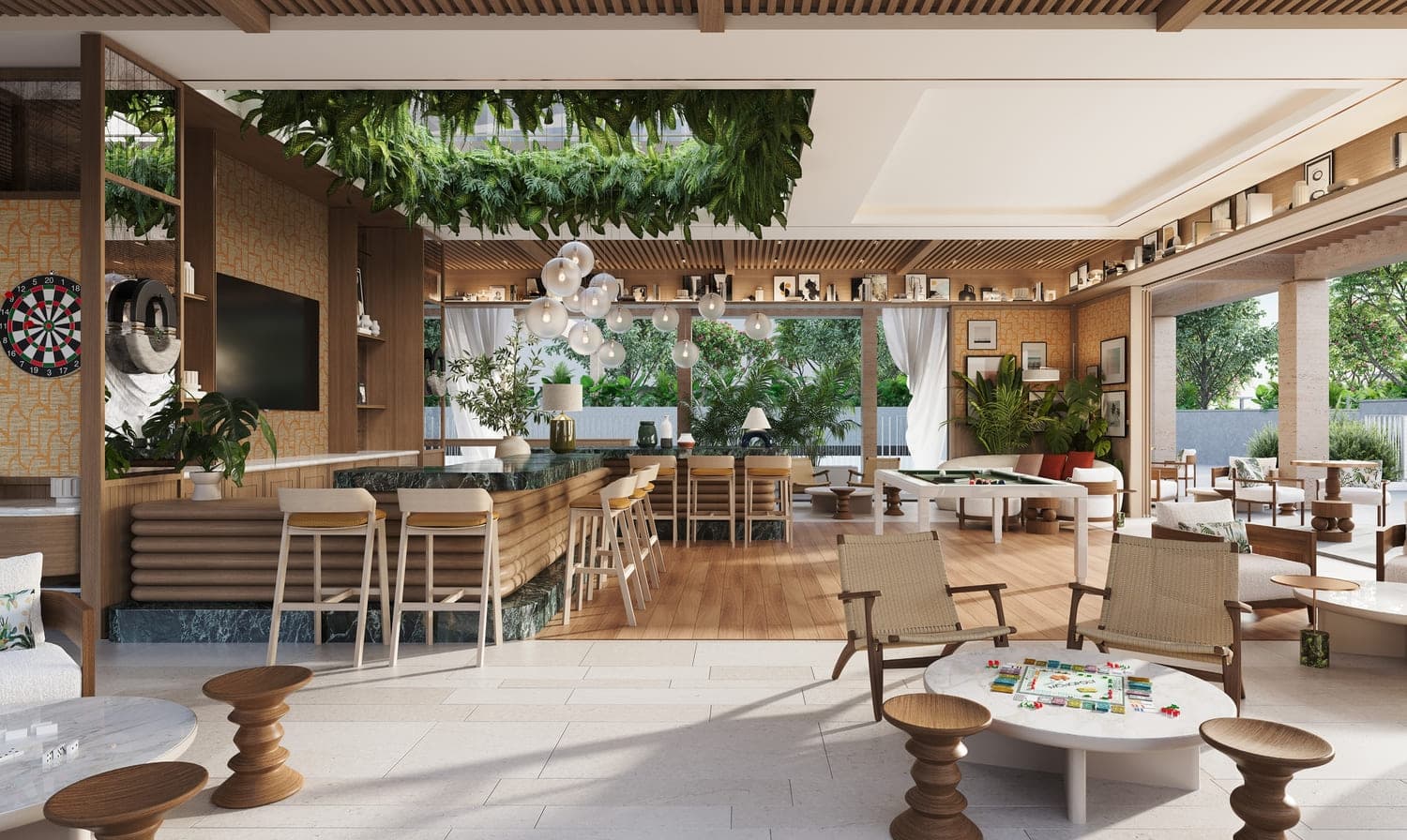 Playa Del Sol amenity Social Hub - Al Marjan Island, Dubai - by Ellington
