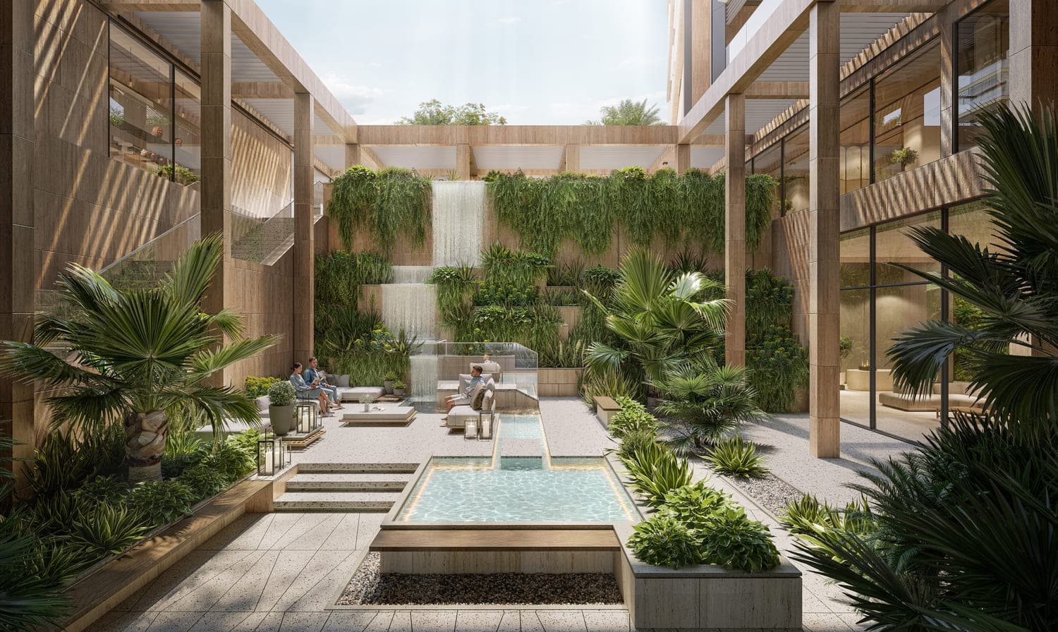 Playa Del Sol amenity Sunken Garden - Al Marjan Island, Dubai - by Ellington