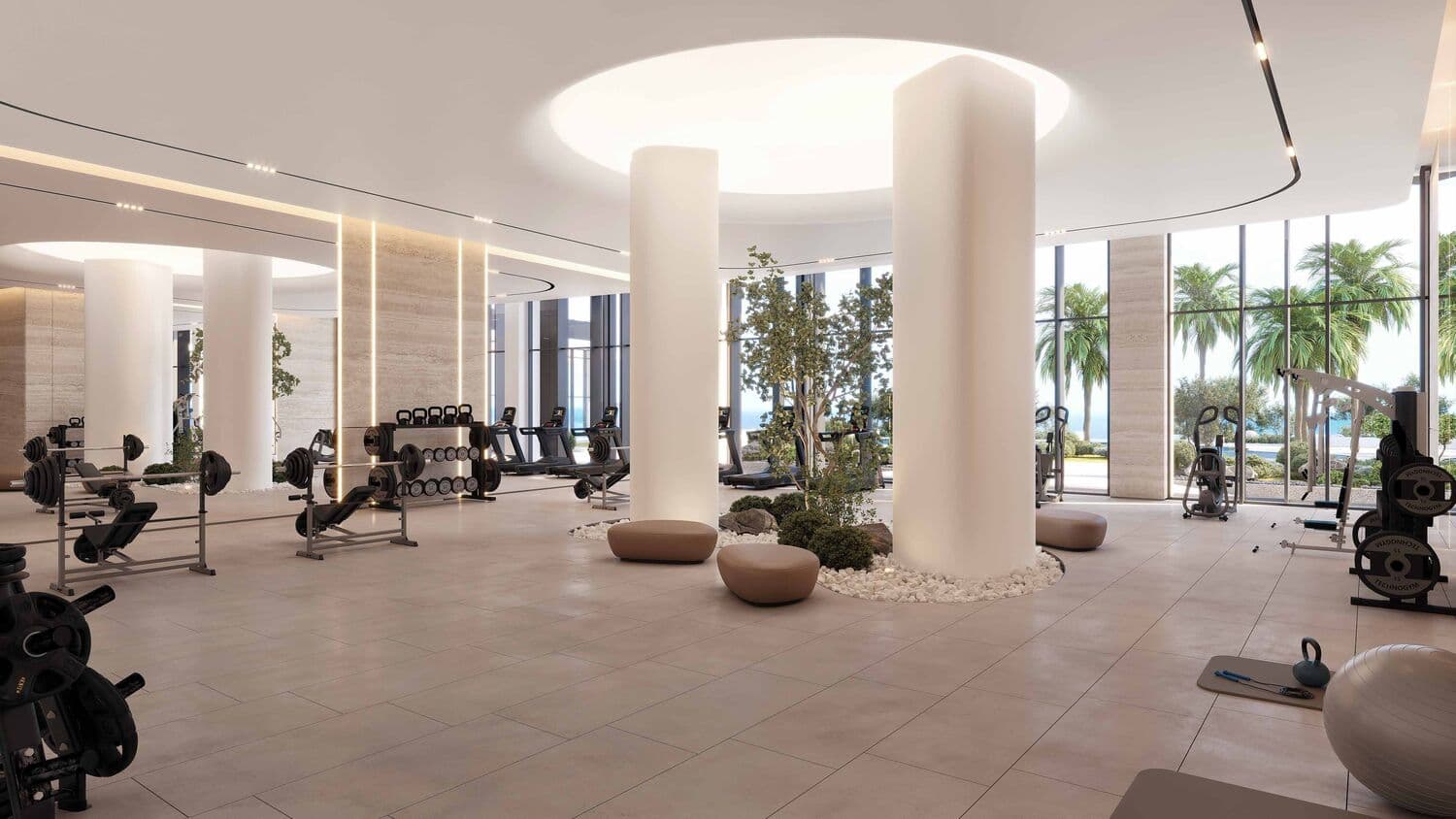 Playa Viva amenity Gym - Al Marjan Island, Dubai - by Uniestate Properties