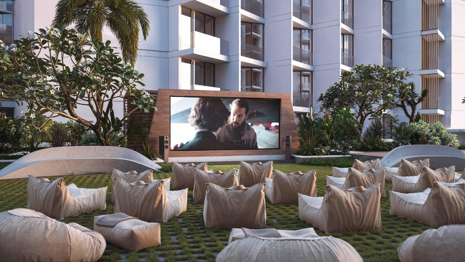 Playa Viva amenity Outdoor Cinema - Al Marjan Island, Dubai - by Uniestate Properties
