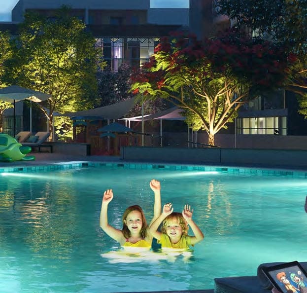 Plaza Reportage amenity Large Kids Swimming Pool - Masdar City, Dubai - by Reportage Properties