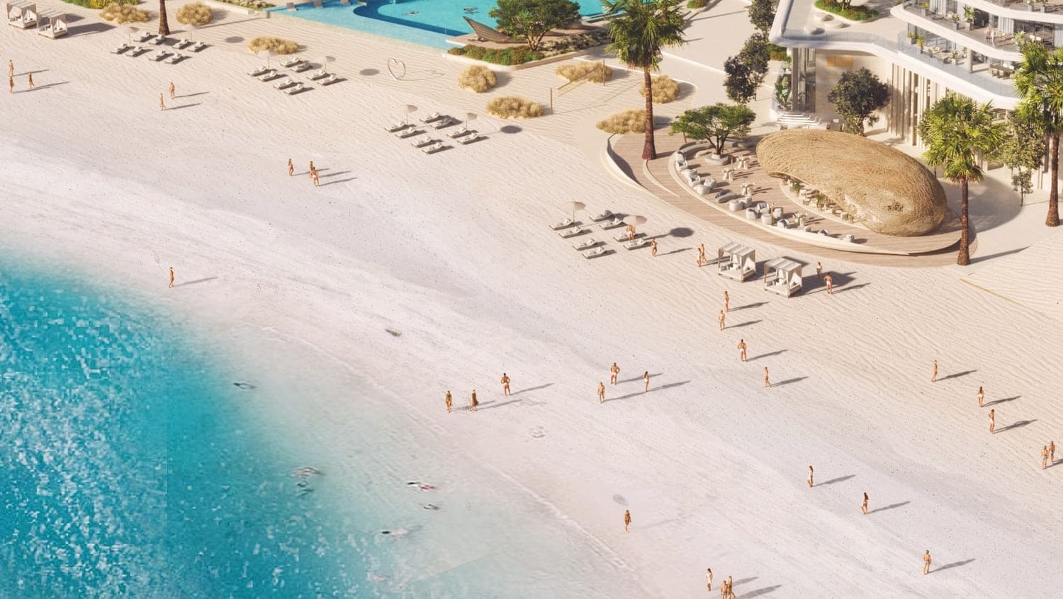 Porto Playa amenity Beach Club - Mina Al Arab, Dubai - by Ellington and RAK Properties