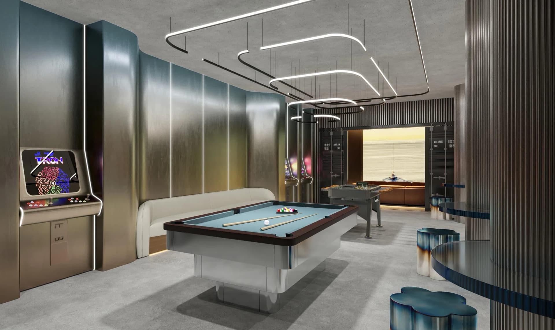 Portside Square amenity Arcade Room in Mina Rashid, Dubai, by Ellington
