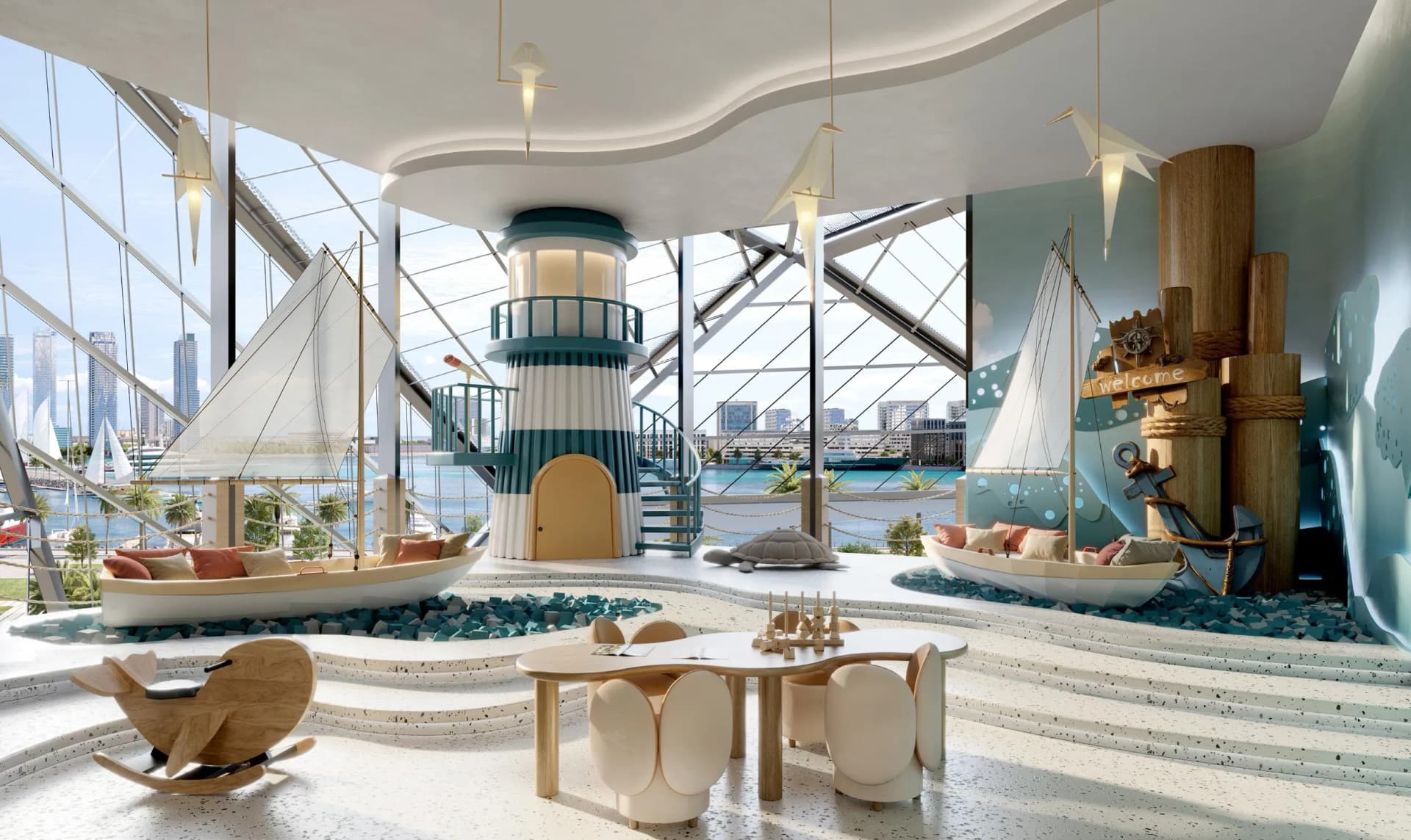 Portside Square amenity Kids Play Area in Mina Rashid, Dubai, by Ellington
