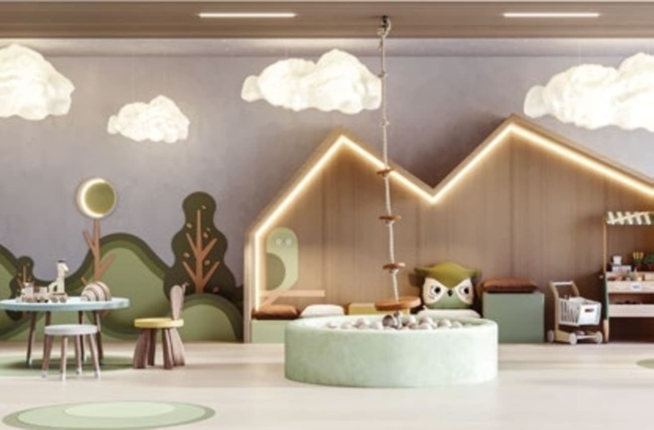 Primero Residences amenity Indoor Kids Area - Al Furjan, Dubai - by Main Realty
