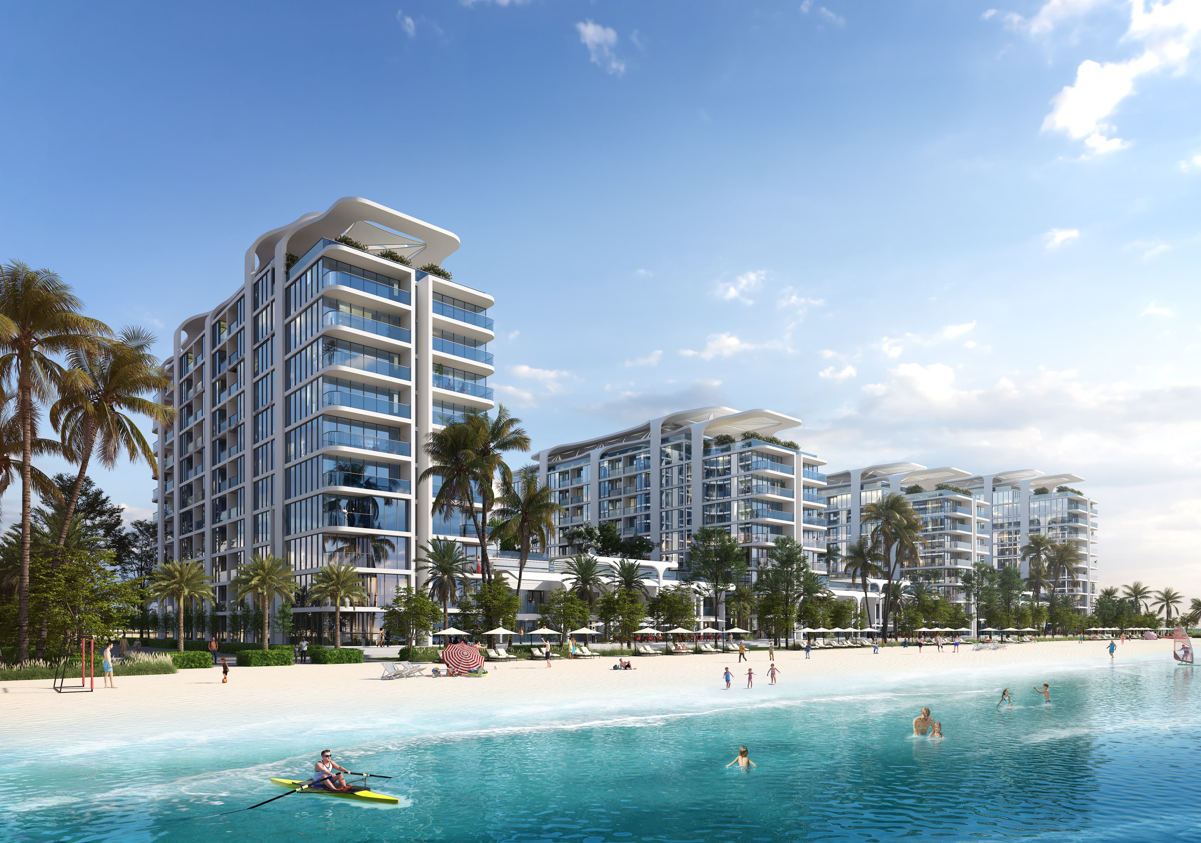 Pristine Beach Residences exterior view - Siniya Island, Dubai - by Sobha