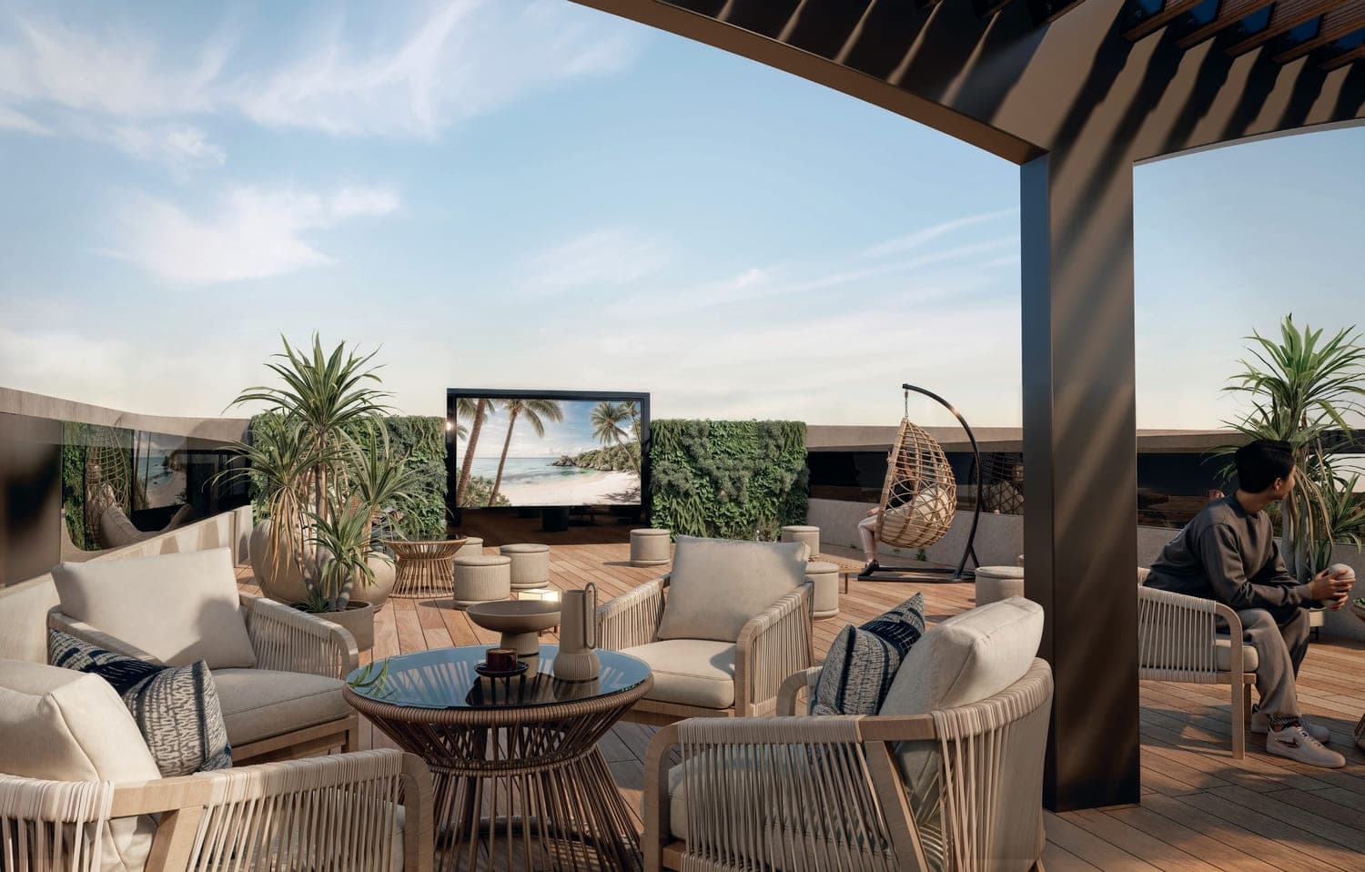 Provenza Residences amenity Open Air Cinema - JVC (Jumeirah Village Circle), Dubai - by IKR Development