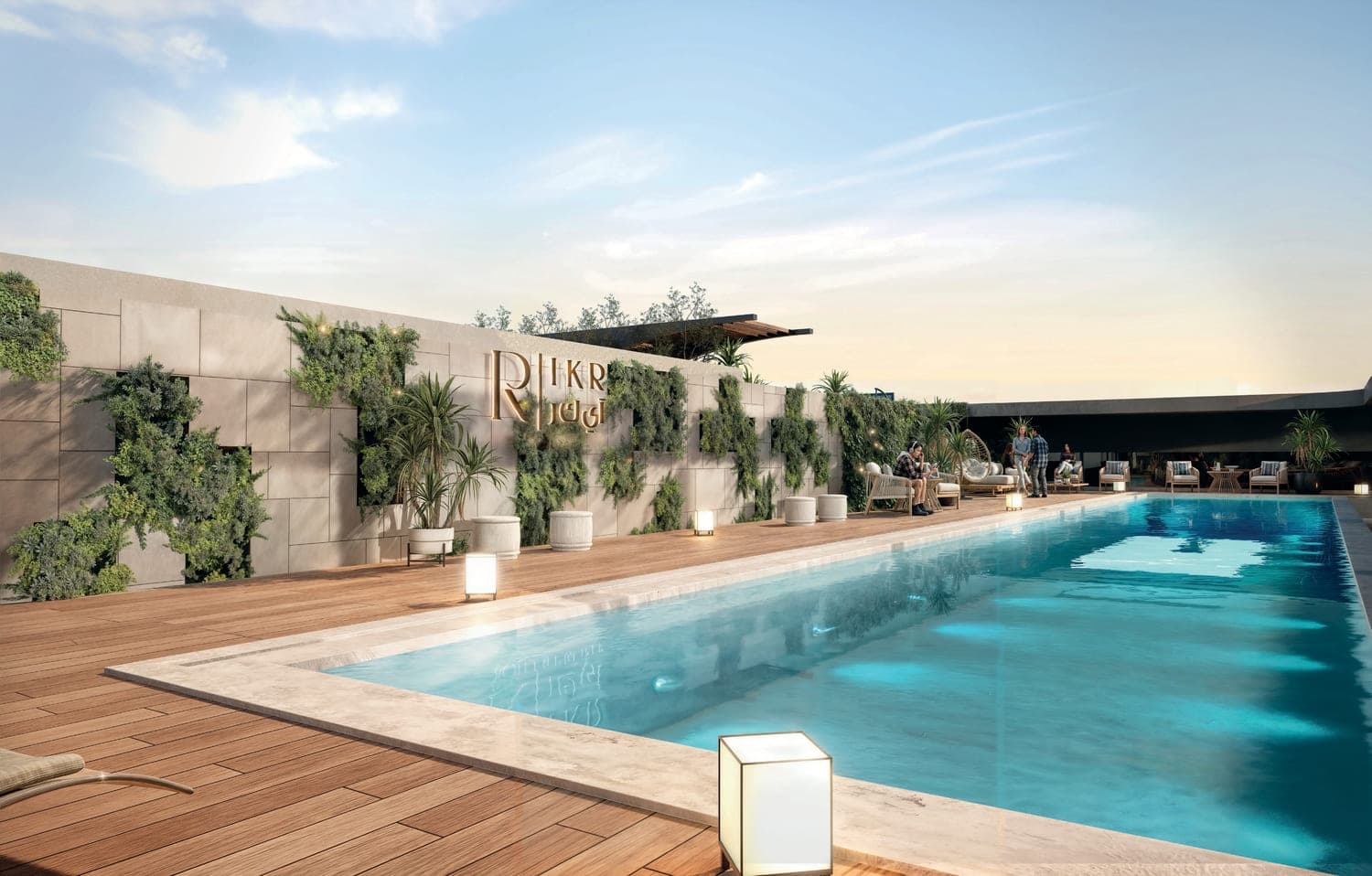 Provenza Residences amenity Rooftop Lounge - JVC (Jumeirah Village Circle), Dubai - by IKR Development