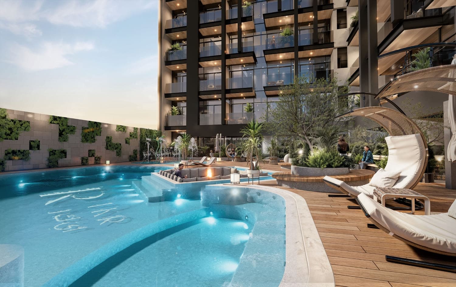 Provenza Residences amenity Swimming Pool - JVC (Jumeirah Village Circle), Dubai - by IKR Development