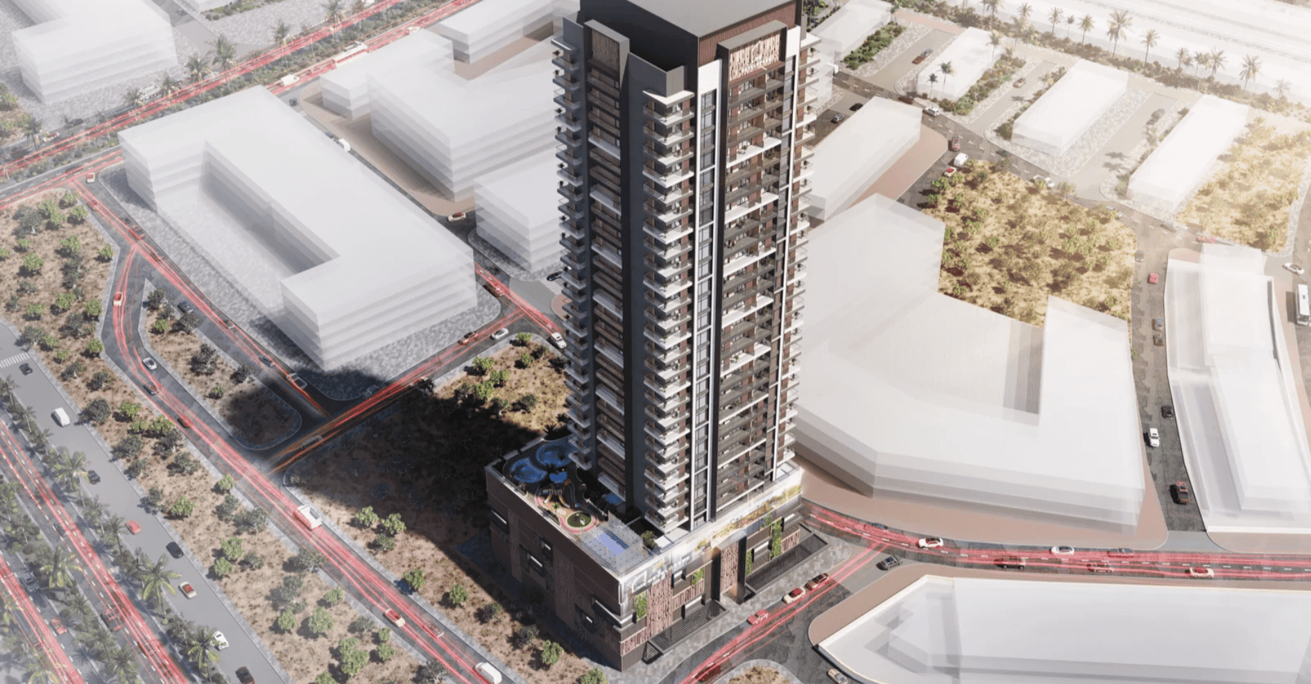 Q Gardens Aliya exterior view - JVC (Jumeirah Village Circle), Dubai - by AYS Developers